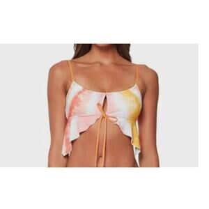 Sanctuary Womens XLarge Desert Dreamer Bikini High-Rise Bottom Pink Orange